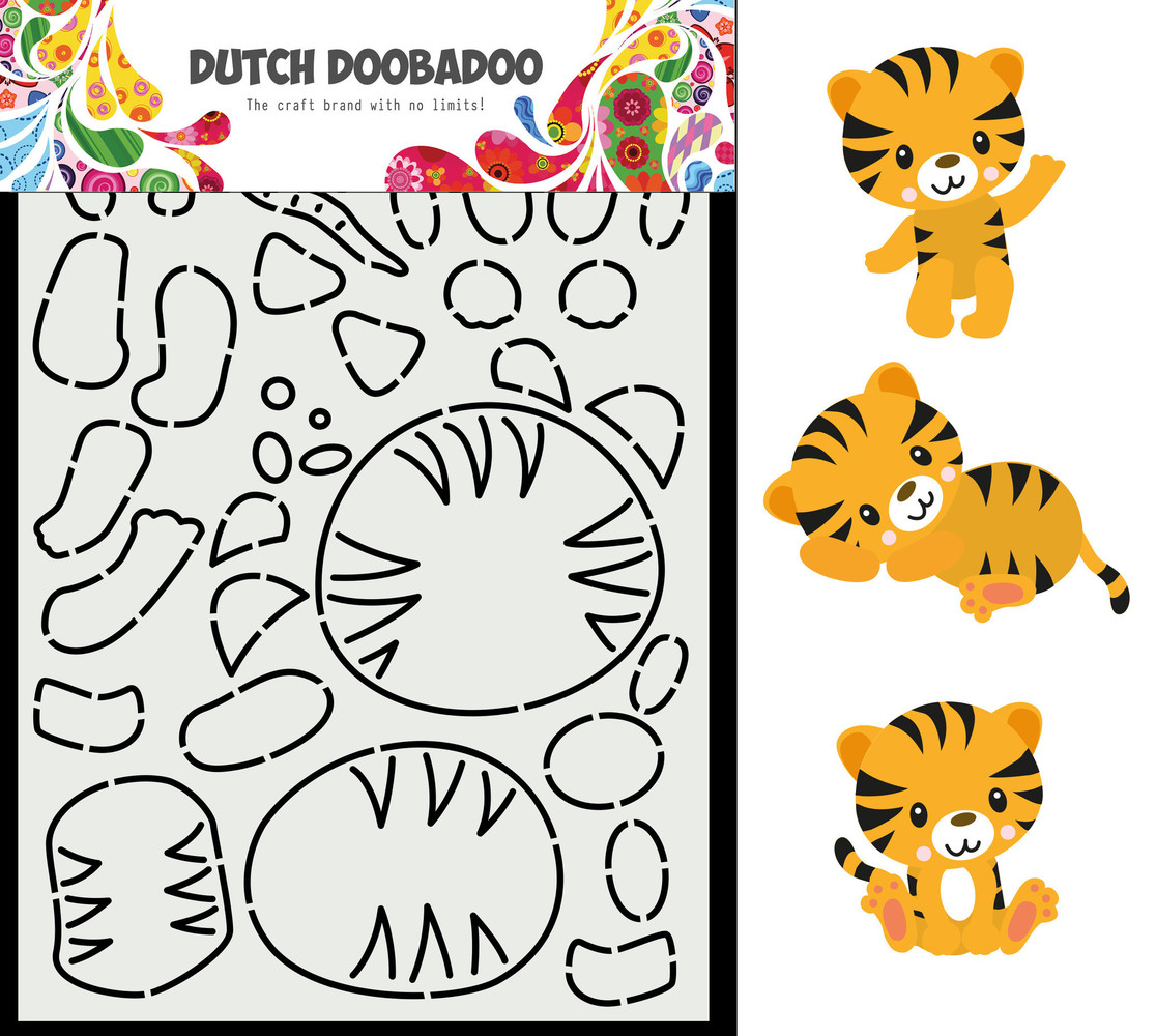 Dutch Doobadoo Dutch Card Art Build Up A5 Tiger (470.784.063) (DISCONTINUED)