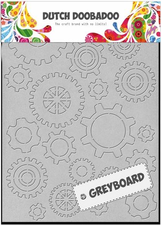 Dutch Doobadoo Dutch Greyboard Art A6 Gears (492.500.003) (OUTLET)