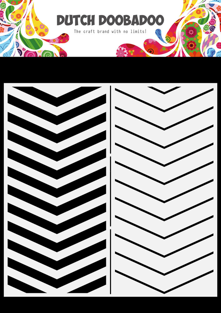 Dutch Doobadoo Dutch Mask Art Slimline Chevron (470.784.149) (OUTLET)