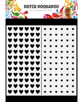 Dutch Doobadoo Dutch Mask Art Slimline Hearts (470.784.077) (DISCONTINUED)