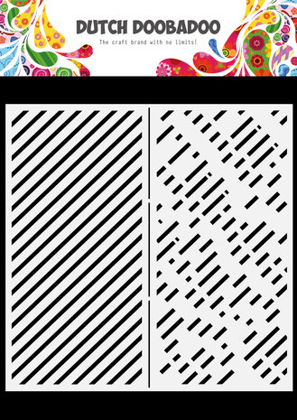 Dutch Doobadoo Dutch Mask Art Slimline Stripes (470.784.068) (DISCONTINUED)