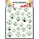 Dutch Doobadoo Dutch Paper Art A5 Football Die-Cuts (474.007.016) (DISCONTINUED)