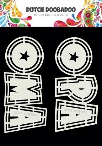 Dutch Doobadoo Dutch Shape Art A5 Opa en Oma (2pcs) (470.713.807) (DISCONTINUED)