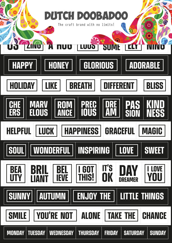 Dutch Doobadoo Dutch Sticker Art A5 Blocks (491.200.023) (OUTLET)