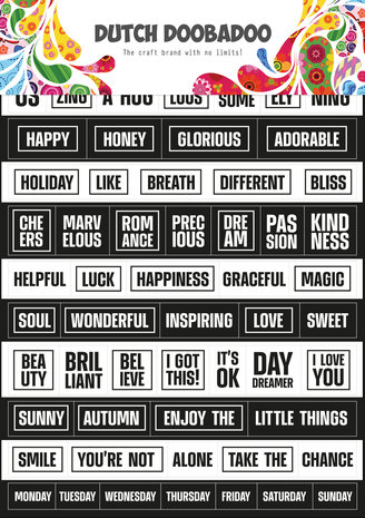 Dutch Doobadoo Dutch Sticker Art A5 Blocks (491.200.023) (OUTLET)