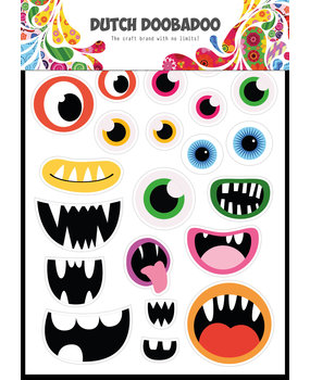 Dutch Doobadoo Dutch Sticker Art A5 Monster (491.200.026) (DISCONTINUED)