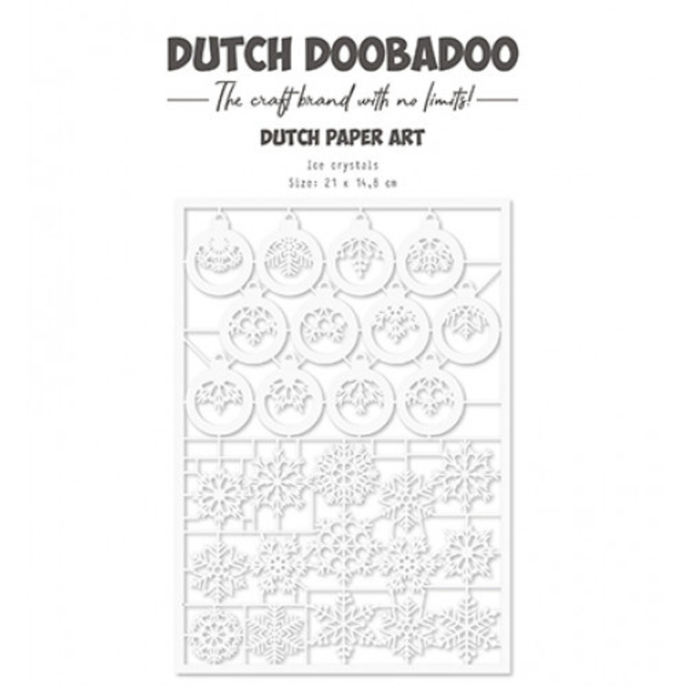 Dutch Doobadoo Dutch Paper Art A5 Ice Crystals (472.948.054) (DISCONTINUED)