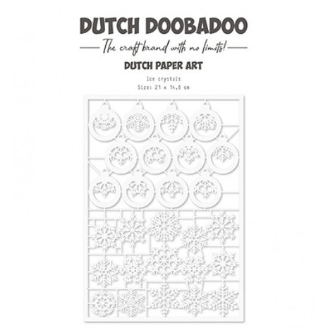 Dutch Doobadoo Dutch Paper Art A5 Ice Crystals (472.948.054) (DISCONTINUED)