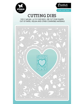 Studio Light Floral Heart Frame Essentials Cutting Dies (SL-ES-CD465) (OUTLET)