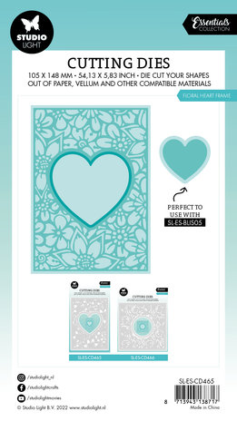 Studio Light Floral Heart Frame Essentials Cutting Dies (SL-ES-CD465) (OUTLET) Studio Light Floral Heart Frame Essentials Cutting Dies (SL-ES-CD465) (OUTLET)