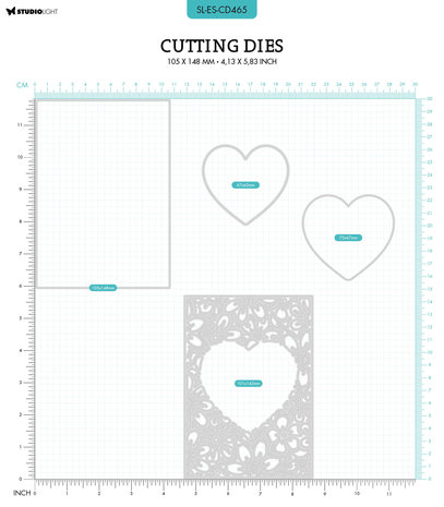 Studio Light Floral Heart Frame Essentials Cutting Dies (SL-ES-CD465) (OUTLET) Studio Light Floral Heart Frame Essentials Cutting Dies (SL-ES-CD465) (OUTLET)