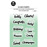 Studio Light Bubbly ENG Essentials Clear Stamps (BL-ES-STAMP356) (OUTLET)