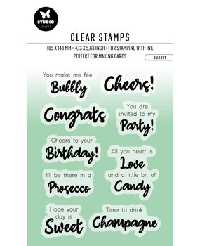 Studio Light Bubbly ENG Essentials Clear Stamps (BL-ES-STAMP356) (OUTLET)