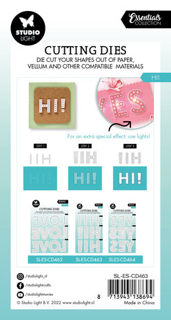 Studio Light HI! Essentials Cutting Dies (SL-ES-CD463) (OUTLET)