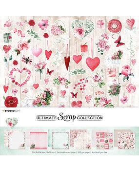 Studio Light Ultimate Scrap Collection 12x12 Inch Paper Pack Love (SL-USC-PS18) (OUTLET)