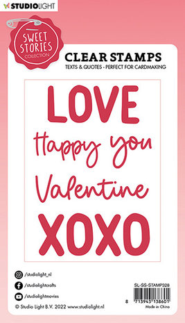 Studio Light Sweet Stories Clear Stamp Quotes Large Love You (SL-SS-STAMP328) (OUTLET) Studio Light Sweet Stories Clear Stamp Quotes Large Love You (SL-SS-STAMP328) (OUTLET)