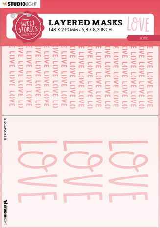 Studio Light Sweet Stories Mask Love (SL-SS-MASK161) (OUTLET) Studio Light Sweet Stories Mask Love (SL-SS-MASK161) (OUTLET)