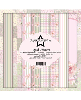 Paper Favourites Quilt Flowers 12x12 Inch Paper Pack (PF427) (DISCONTINUED)