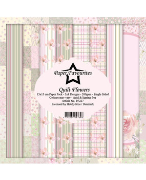 Paper Favourites Quilt Flowers 6x6 Inch Paper Pack (PF227) (DISCONTINUED)