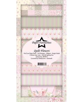 Paper Favourites Quilt Flowers Slim Paper Pack (PFS073) (DISCONTINUED)