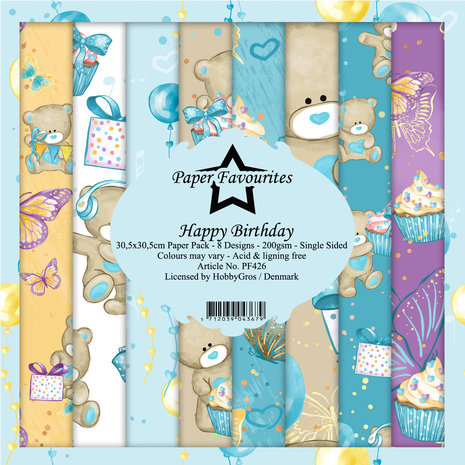 Paper Favourites Happy Birthday 12x12 Inch Paper Pack (PF426) (DISCONTINUED) Paper Favourites Happy Birthday 12x12 Inch Paper Pack (PF426) (DISCONTINUED)
