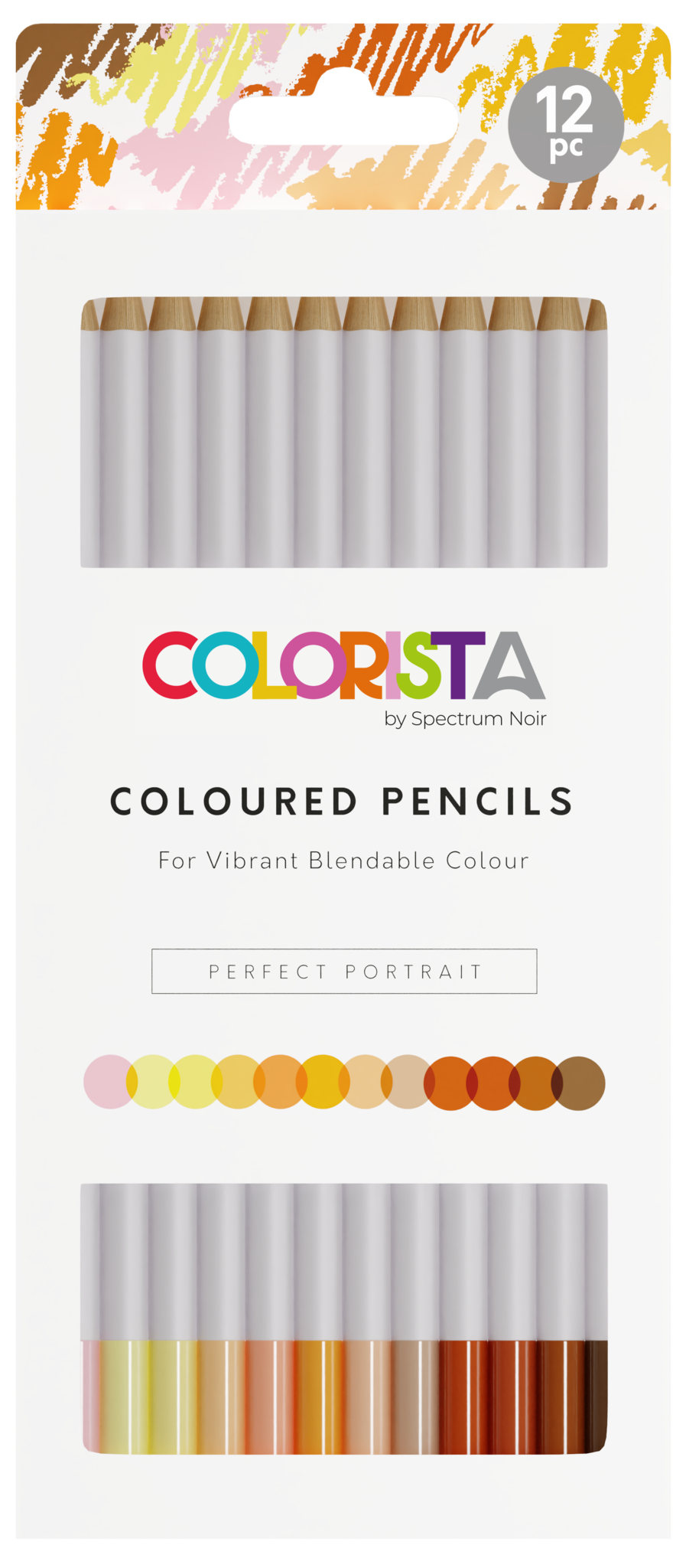 (SNCOL-COLP-PER12)　Craftlines　Colorista　Perfect　Portrait　Coloured　Pencil　(12pcs)