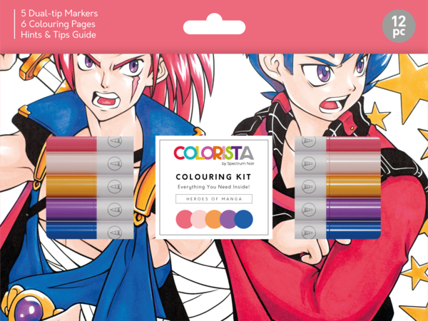 Spectrum Noir Colorista Colouring Kit Heroes of Manga (SNCOL-COLK-HER12) (DISCONTINUED)
