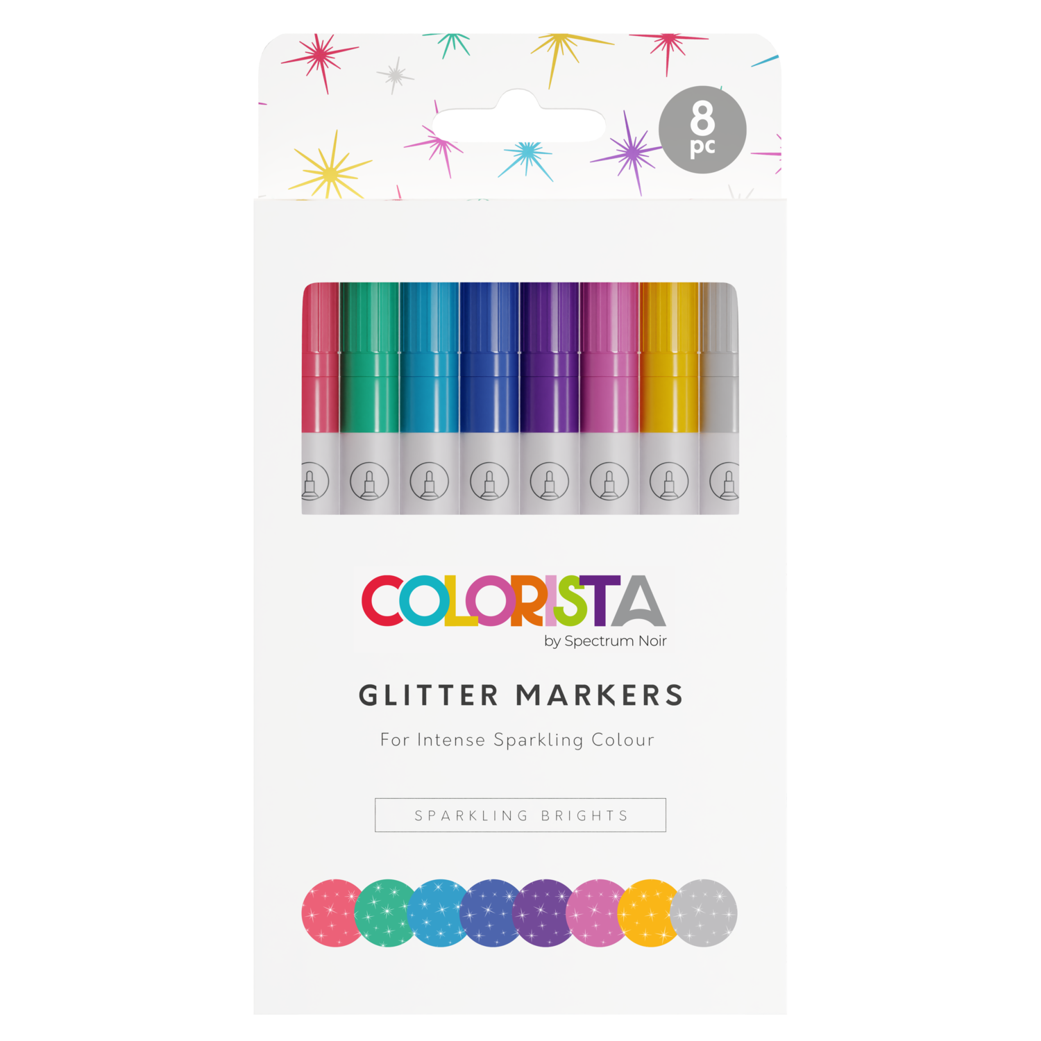 Cricut Glitter Rainbow Gel Pens and Watercolor Marker Brush Set Bundle