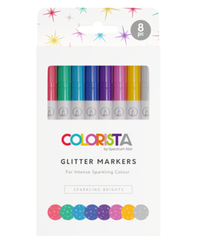 Spectrum Noir Colorista Glitter Marker Sparkling Brights (8pcs) (SNCOL-GLIM-SPA8) (DISCONTINUED) Spectrum Noir Colorista Glitter Marker Sparkling Brights (8pcs) (SNCOL-GLIM-SPA8) (DISCONTINUED)