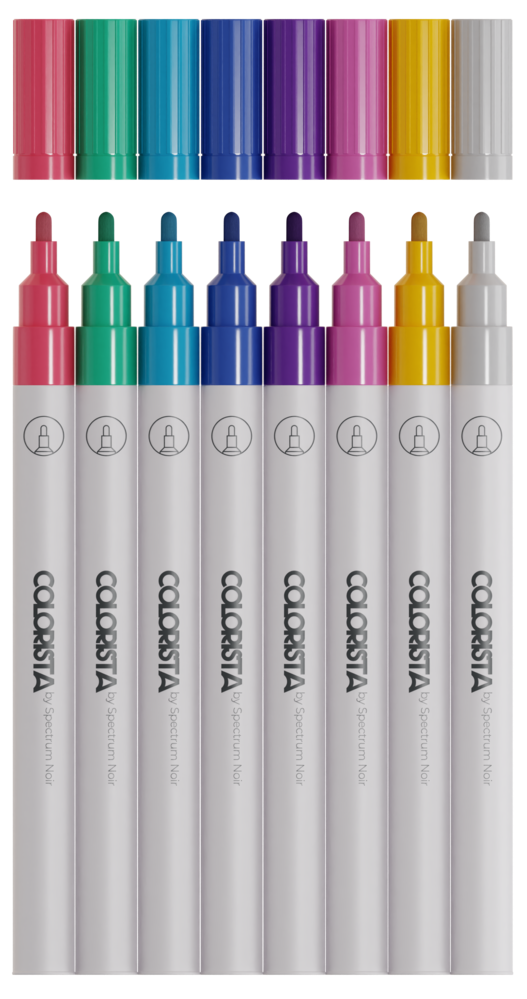 Spectrum Noir Colorista Glitter Marker Sparkling Brights (8pcs) (SNCOL-GLIM-SPA8) (DISCONTINUED) Spectrum Noir Colorista Glitter Marker Sparkling Brights (8pcs) (SNCOL-GLIM-SPA8) (DISCONTINUED)