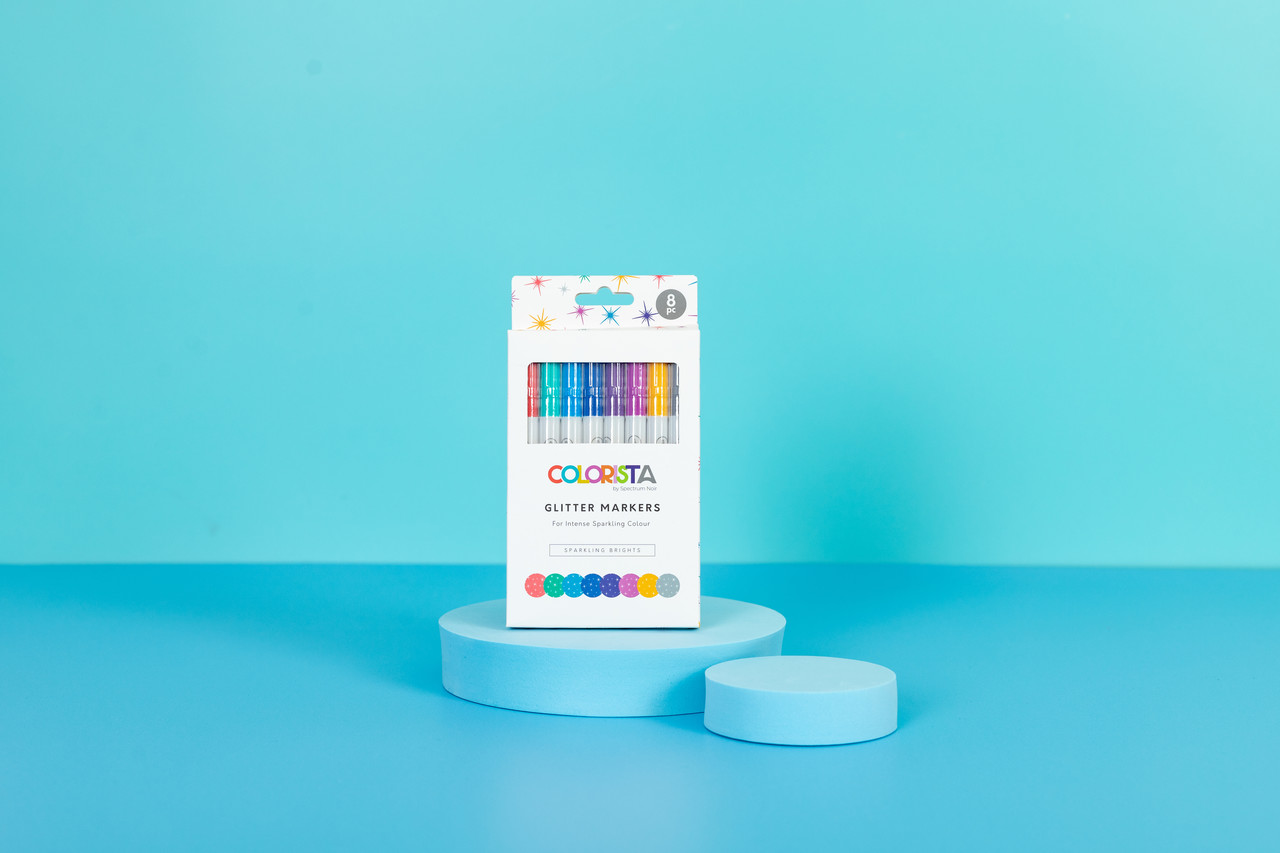 Spectrum Noir Colorista Glitter Marker Sparkling Brights (8pcs) (SNCOL-GLIM-SPA8) (DISCONTINUED) Spectrum Noir Colorista Glitter Marker Sparkling Brights (8pcs) (SNCOL-GLIM-SPA8) (DISCONTINUED)