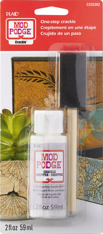 Mod Podge Crackle One-Step Fine Crackle Effect Top Coat 2 fl oz w/ Foam Brush (CS25382) (DISCONTINUED)