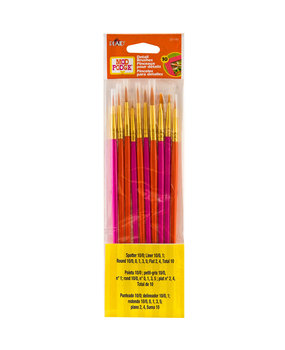 Mod Podge Detail Brushes Spotter/Liner/Round/Flat (10pcs) (25140)