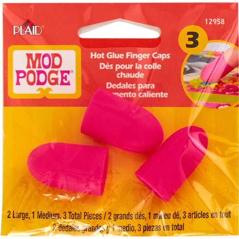 Mod Podge Hot Glue Finger Caps (3pcs) (12958) (DISCONTINUED) Mod Podge Hot Glue Finger Caps (3pcs) (12958) (DISCONTINUED)