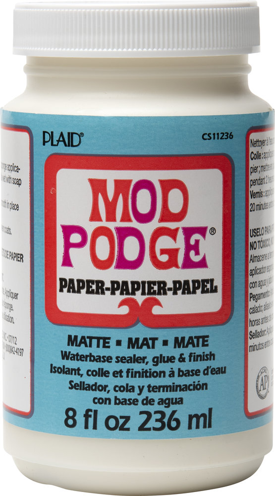 Mod Podge Paper Matte Sealer/Glue/Finish 8 fl oz (CS11236) Mod Podge Paper Matte Sealer/Glue/Finish 8 fl oz (CS11236)