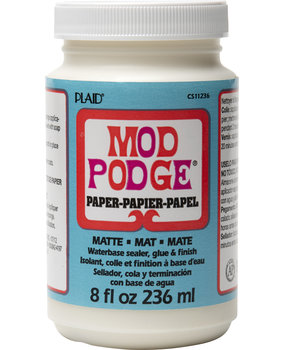 Mod Podge Paper Matte Sealer/Glue/Finish 8 fl oz (CS11236) Mod Podge Paper Matte Sealer/Glue/Finish 8 fl oz (CS11236)