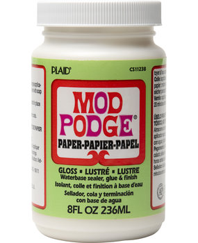 Mod Podge Paper Gloss Sealer/Glue/Finish 8 fl oz (CS11238) Mod Podge Paper Gloss Sealer/Glue/Finish 8 fl oz (CS11238)