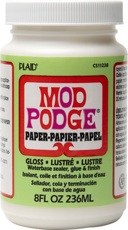 Mod Podge Paper Gloss Sealer/Glue/Finish 8 fl oz (CS11238) Mod Podge Paper Gloss Sealer/Glue/Finish 8 fl oz (CS11238)