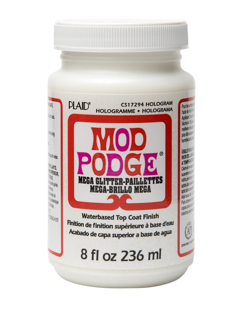 Mod Podge Mega Glitter Top Coat Finish Hologram 8 fl oz (CS17294) Mod Podge Mega Glitter Top Coat Finish Hologram 8 fl oz (CS17294)