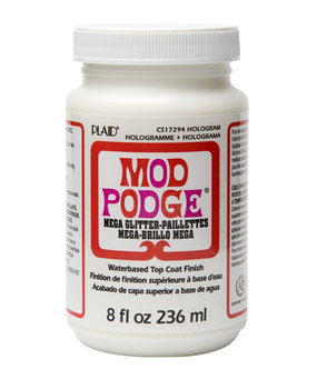 Mod Podge Mega Glitter Top Coat Finish Hologram 8 fl oz (CS17294)
