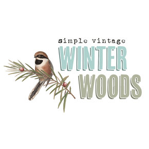 Simple Vintage Winter Woods