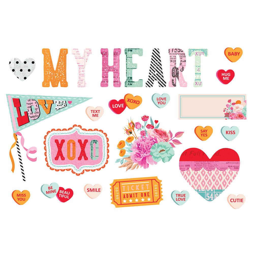 Simple Stories Simple Pages Pieces Heart Eyes (SIS19426) (DISCONTINUED)