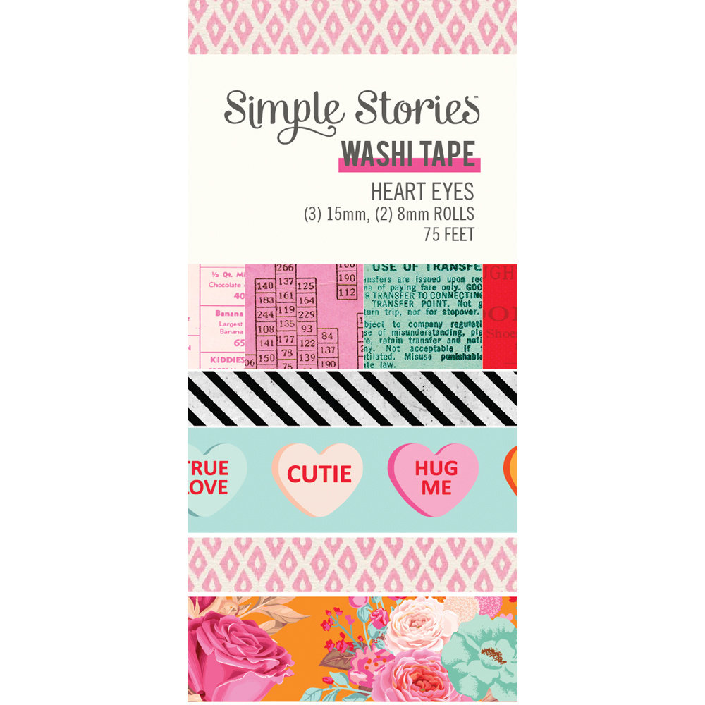 Simple Stories Heart Eyes Washi Tape (SIS19424) (DISCONTINUED)