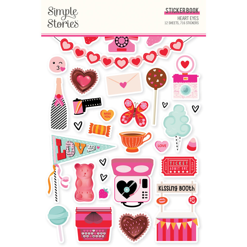 Simple Stories Heart Eyes Sticker Book (SIS19419) (DISCONTINUED)