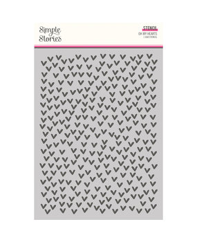 Simple Stories Heart Eyes Stencil Oh My Hearts (SIS19425) (DISCONTINUED)