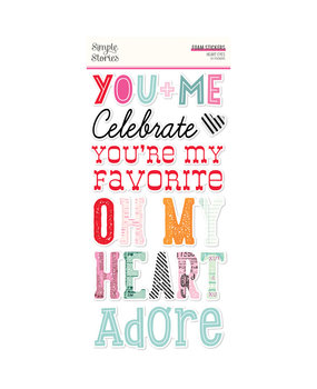 Simple Stories Heart Eyes Foam Stickers (SIS19421) (DISCONTINUED)