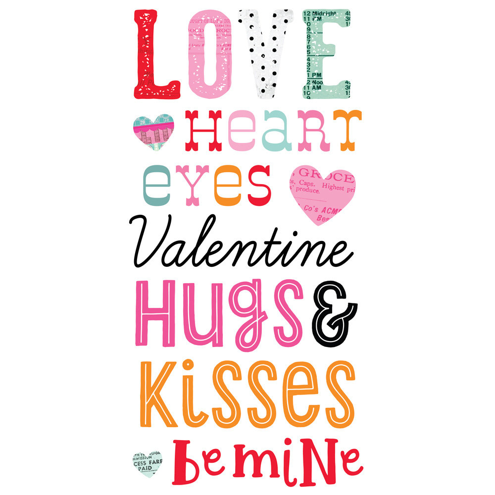 Simple Stories Heart Eyes Foam Stickers (SIS19421) (OUTLET)