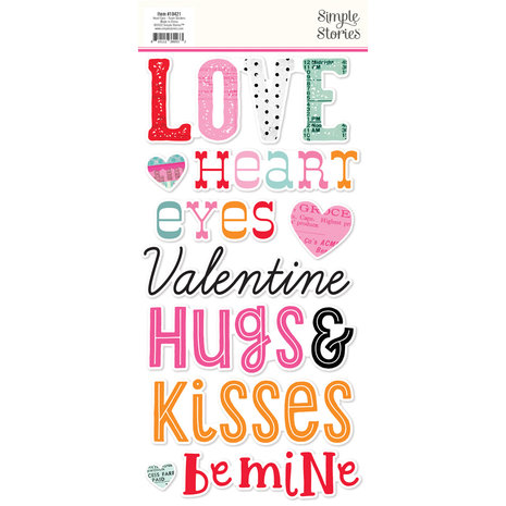 Simple Stories Heart Eyes Foam Stickers (SIS19421) (DISCONTINUED)