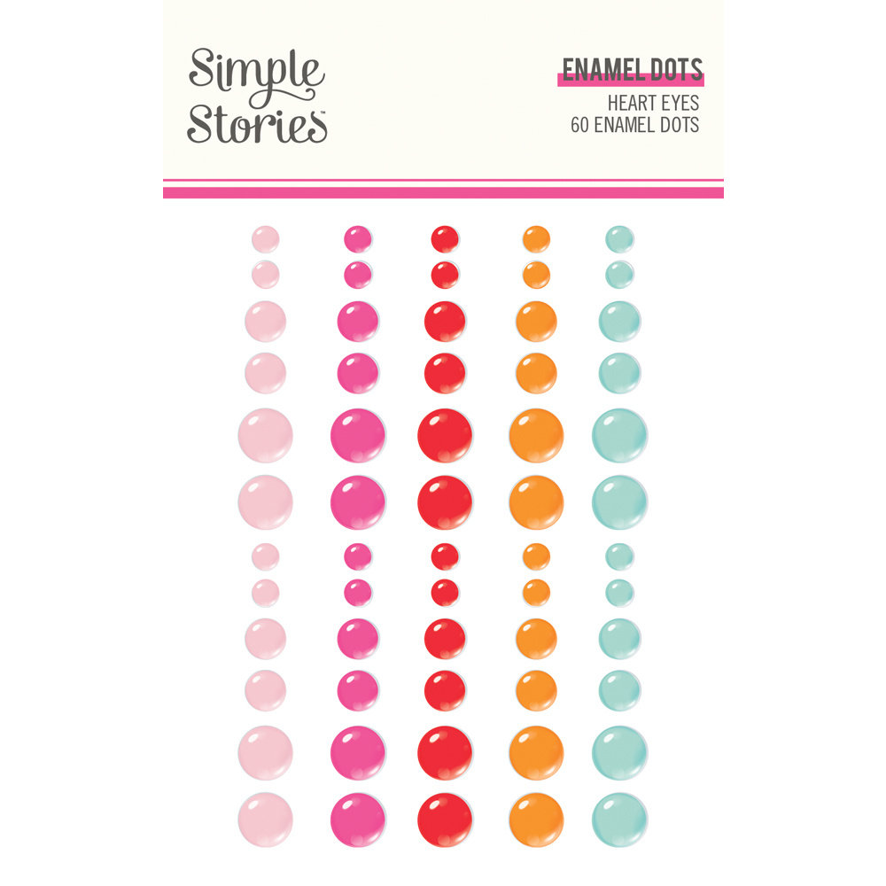 Simple Stories Heart Eyes Enamel Dots (SIS19423) (OUTLET)