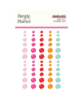 Simple Stories Heart Eyes Enamel Dots (SIS19423) (DISCONTINUED)